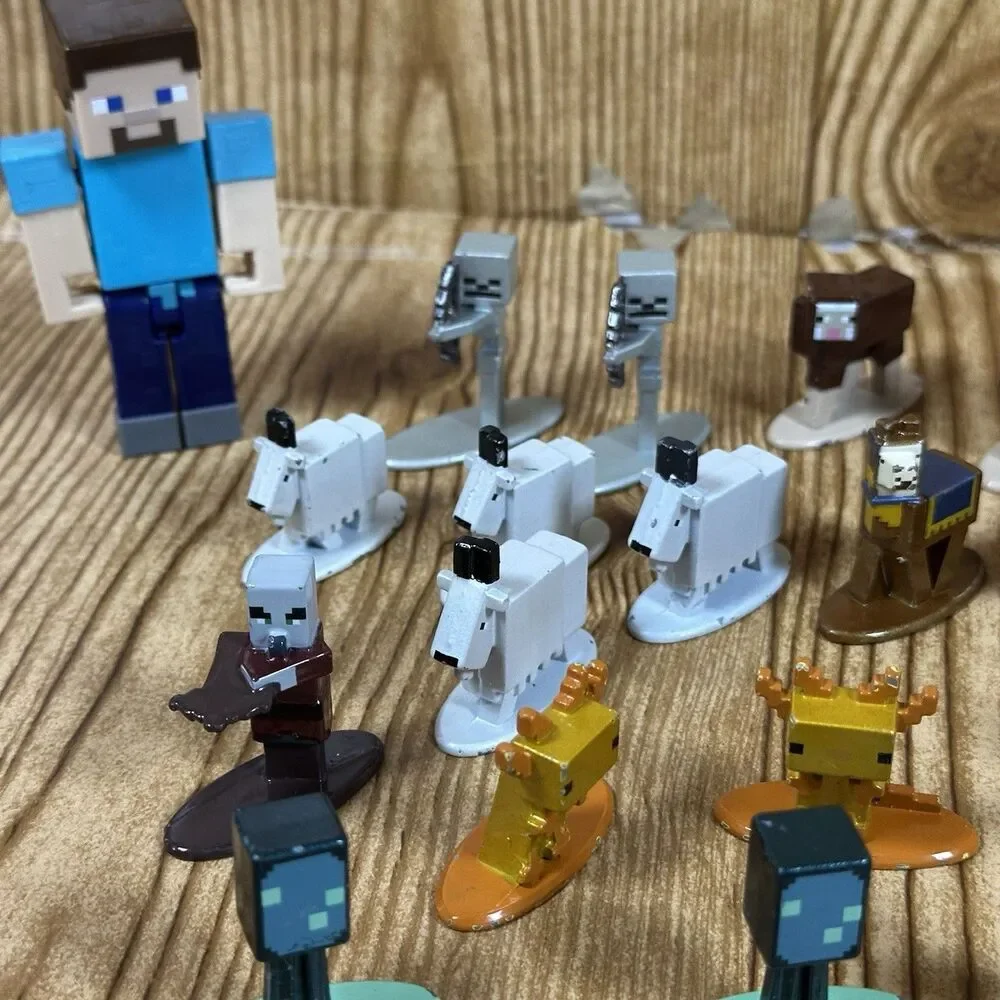 Minecraft Nano Metalfigs‎ Die Cast Metal Figures Lot Of 34 Jada Toys READ